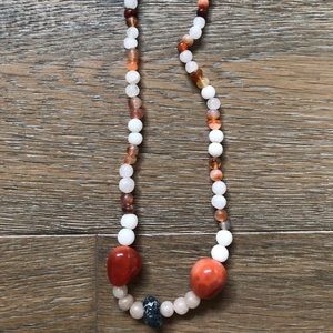Carnelian stone necklace